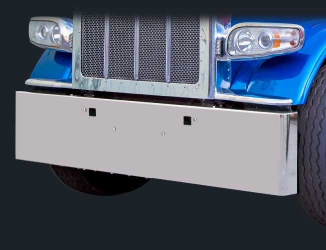 20" ROLLED END SQUARE STANDARD MOUNT BUMPER W/TOW HOLES