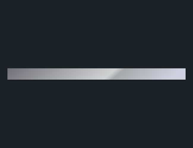 6" BLANK REAR LIGHT BAR