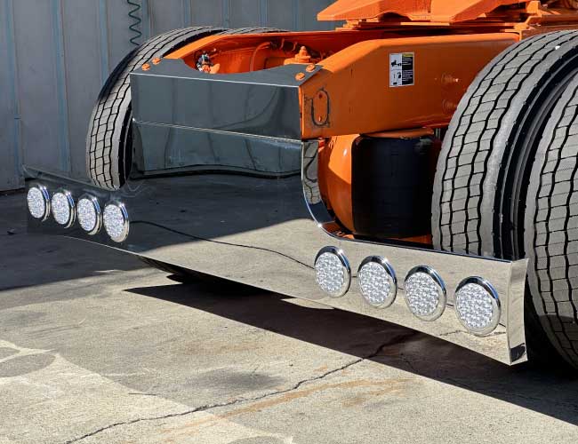 34" PANEL MALTESE REAR T-BAR W/8-4" ROUND LIGHT HOLES