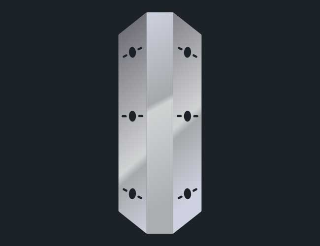 12" FILTER LIGHT PANEL W/3-WATERMELON LIGHT HOLES PER SIDE
