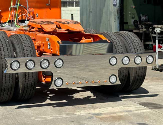 45" PANEL JAGGED EDGED REAR T-BAR W/10-4" ROUND & 7-3/4" LIGHT HOLES