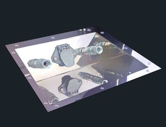 SUNKEN DECK PLATE AIR LINE BOX 1-7 PIN & 2-AIR LINE HOLES