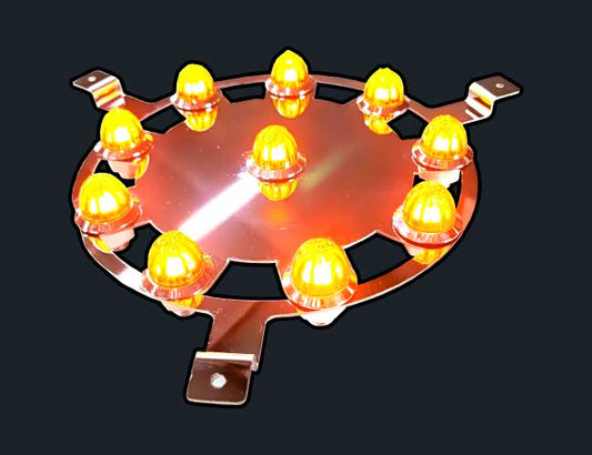 15" DONALDSON FILTER TOP SCREEN LIGHT BRACKETS W/10-3/4" LIGHT HOLES EACH SIDE