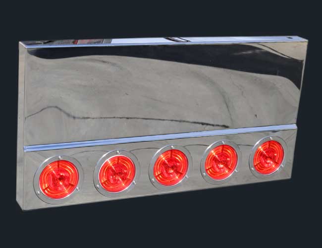 34"x20" TONKA REAR PANEL W/5-4" ROUND LIGHT HOLES