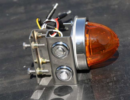 UNDER FRAME DOWNWARD 90 DEGREE LIGHT BRACKET W/1-WATERMELON & 2-3/4" LIGHT HOLES