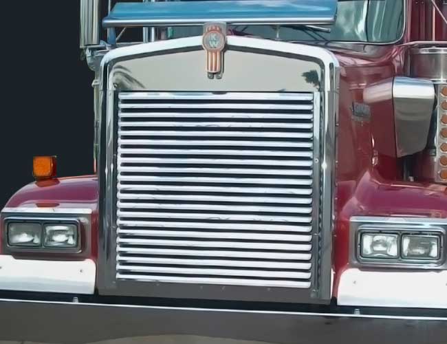 1 PC. HOOD GRILL W/19 LOUVERS
