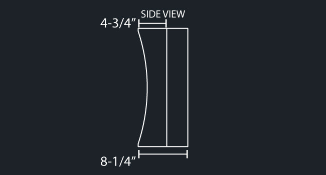 20" UNIVERSAL MITERED EAGLE BLIND MOUNT LONG FENDER BUMPER