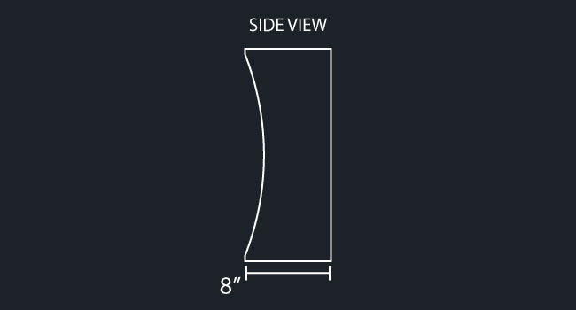 20" AMERICAN EAGLE STANDARD MOUNT LONG FENDER BUMPER W/TOW HOLES
