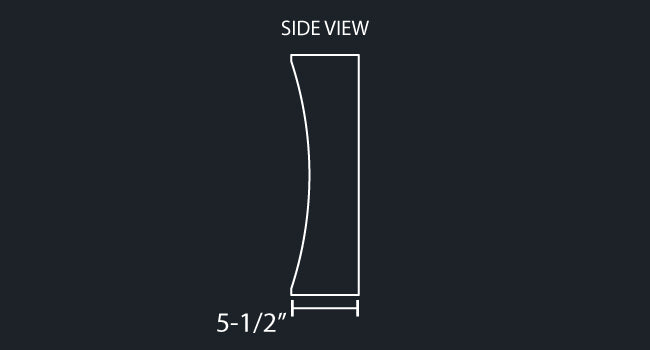 20" UNIVERSAL AMERICAN EAGLE SQUARE BLIND MOUNT SHORT FENDER BUMPER