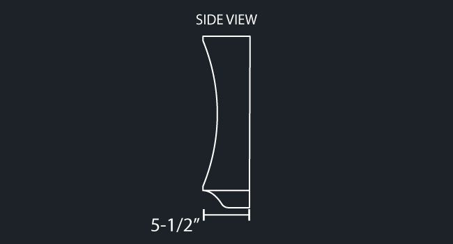 20"x18" TAPERED UNIVERSAL AMERICAN EAGLE SQUARE BLIND MOUNT SHORT FENDER BUMPER