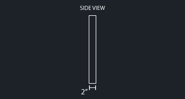 20" FULL ROLLED END STANDARD LONG FENDER BUMPER W/TOW HOLES