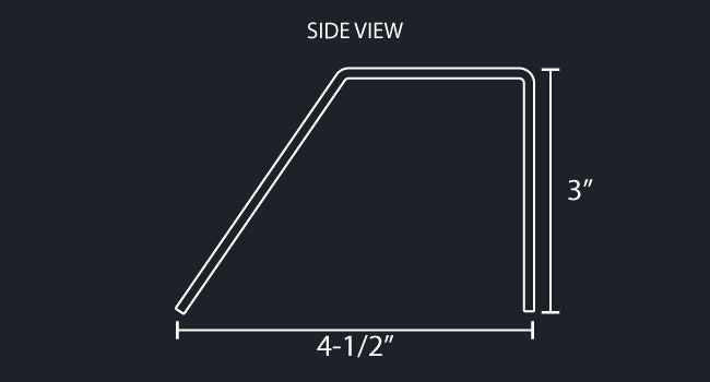 TURN SIGNAL BRACKET W/1-WATERMELON LIGHT HOLE