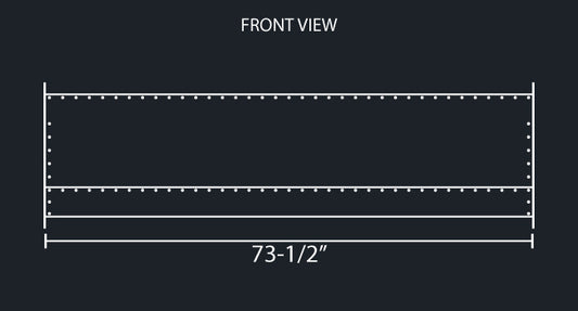 36" WIDE TURBO WING - FITS MOST FLAT TOP TRUCKS