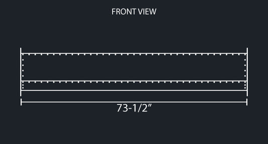 24" WIDE TURBO WING - FITS MOST KENWORTH & PETERBILT SLEEPERS