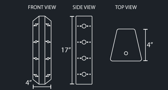 17" FILTER LIGHT PANEL W/4-WATERMELON LIGHT HOLES PER SIDE