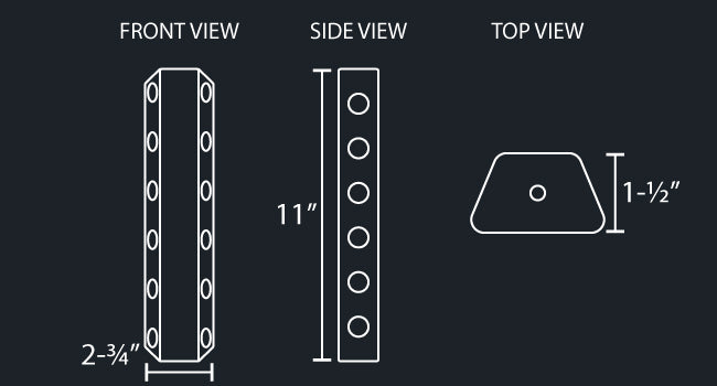 11" FILTER LIGHT PANEL W/6-3/4" LIGHT HOLES PER SIDE