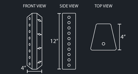 17" FILTER LIGHT PANEL W/4-WATERMELON & 8-3/4" LIGHT HOLES