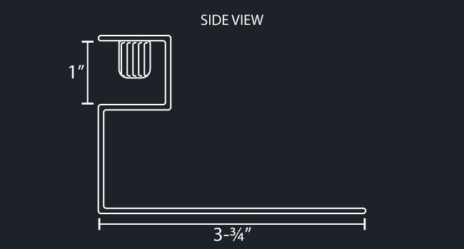 UNDER FRAME DOWNWARD 90 DEGREE WATERMELON LIGHT BRACKET