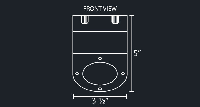 UNDER FRAME DOWNWARD 50 DEGREE WATERMELON LIGHT BRACKET