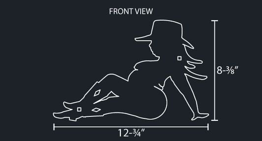 CHUNKY COWGIRL - MUDFLAP MODEL