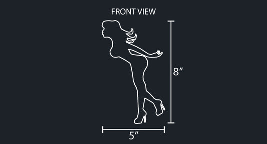 GIRL KISSING - MUDFLAP MODEL