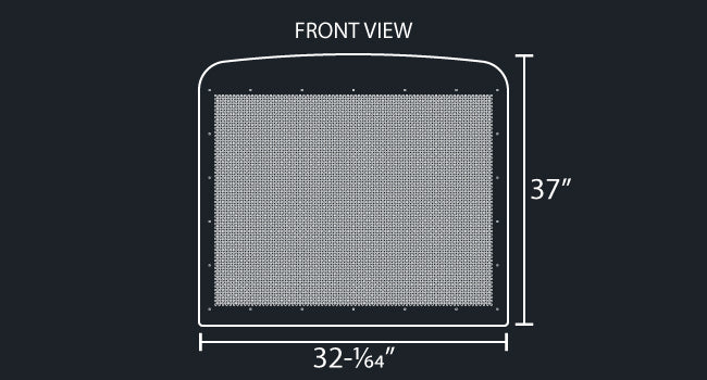 CLASSIC/CONDO/FLD 120 - 16 GAUGE 1/4" ROUND PUNCH GRILL MESH INSERT