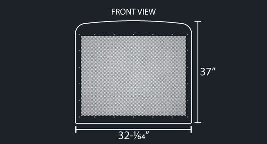 CLASSIC/CONDO/FLD 120 - 14 GAUGE 1/4" ROUND PUNCH GRILL MESH INSERT
