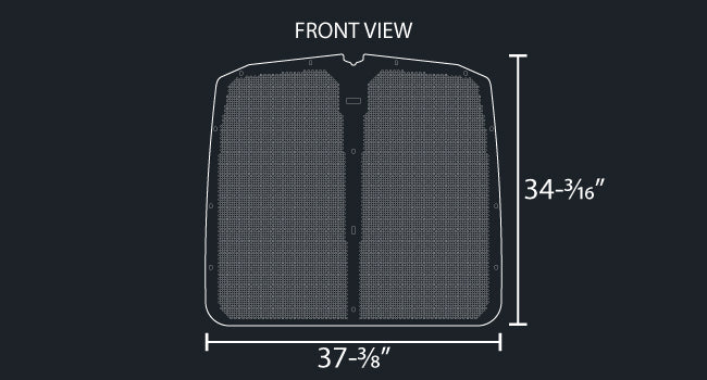 T660 16 GAUGE 1/4" ROUND PUNCH GRILL MESH INSERT