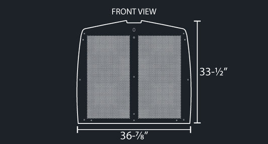 T660 14 GAUGE 1/4" ROUND PUNCH GRILL MESH INSERT