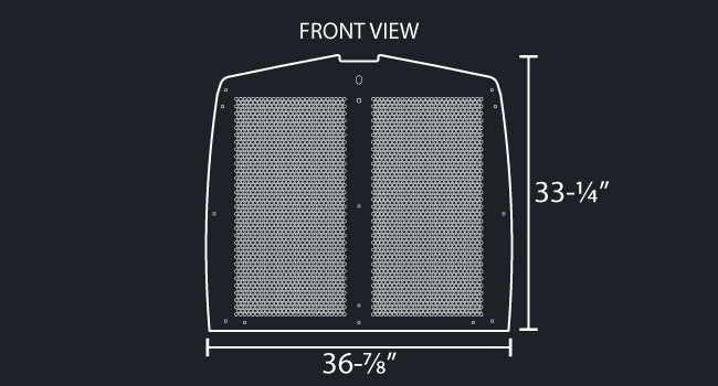 T600 14 GAUGE HEX PUNCH GRILL MESH INSERT