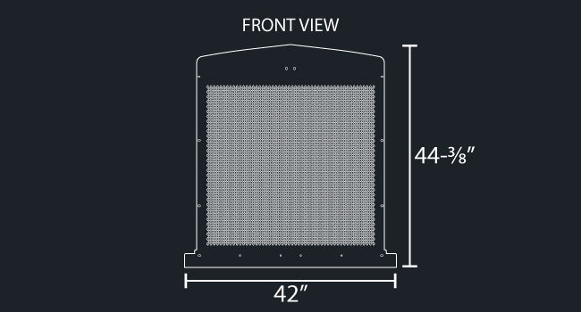 KW900L 14 GAUGE DIAMOND PUNCH GRILL MESH INSERT