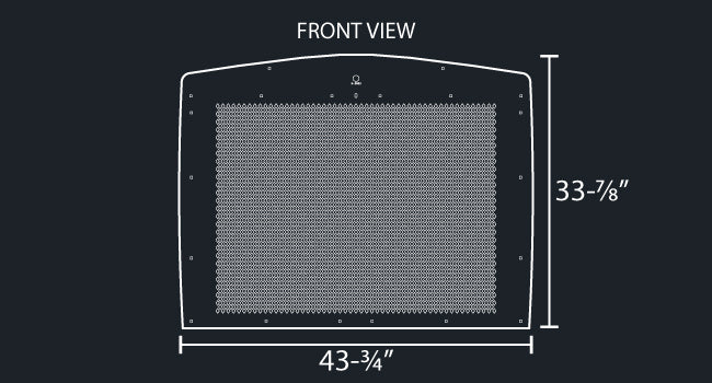T800 14 GAUGE DIAMOND PUNCH GRILL MESH INSERT
