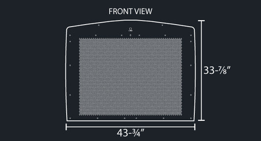 T800 14 GAUGE DIAMOND PUNCH GRILL MESH INSERT