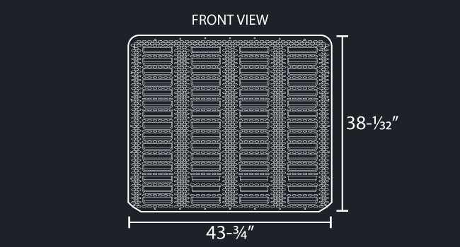 589 PUNCHED LOUVER & GRILL MESH INSERT
