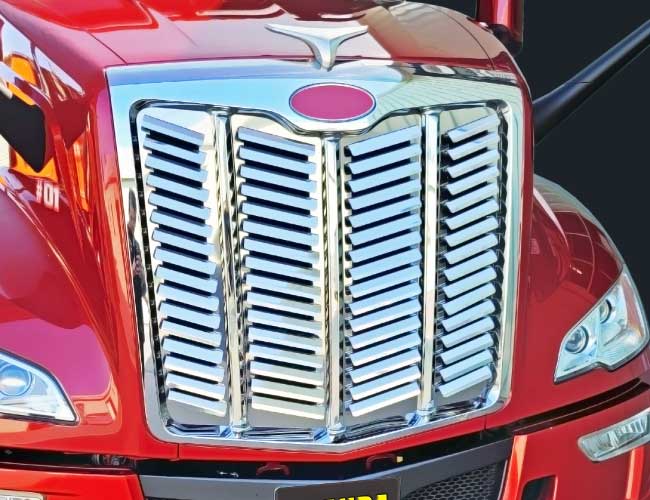 1 PC. HOOD GRILL W/66 SLANTED LOUVERS - ULTRALOFT