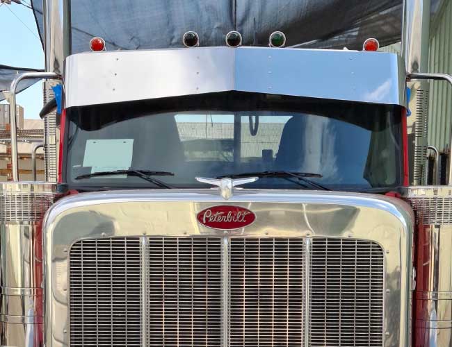 2 PC. 14"X11" BOWTIE VISOR - DAY CAB