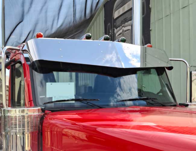 2 PC. 12"X15" V-STYLE VISOR - DAY CAB
