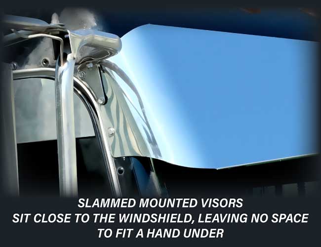 1 PC. 12-1/2" SLAMMED BLIND MOUNT DROP VISOR