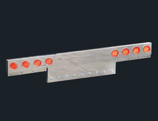 45" PANEL REAR T-BAR W/8-4" ROUND & 9-3/4" LIGHT HOLES