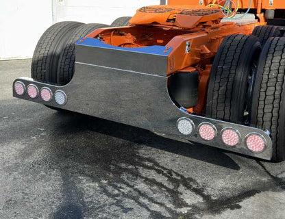 34" PANEL RAZORED REVERSE REAR T-BAR W/8-4" ROUND LIGHT HOLES