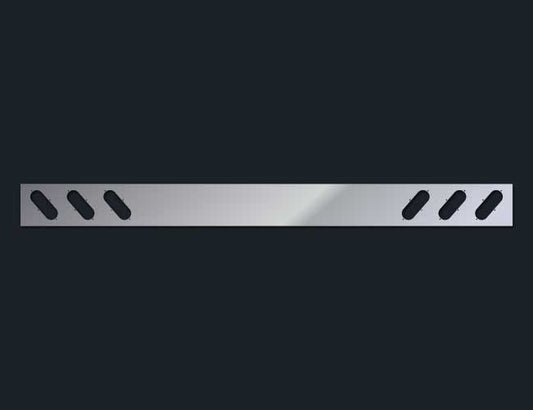 8" REAR LIGHT BAR W/6-OVAL LIGHT HOLES