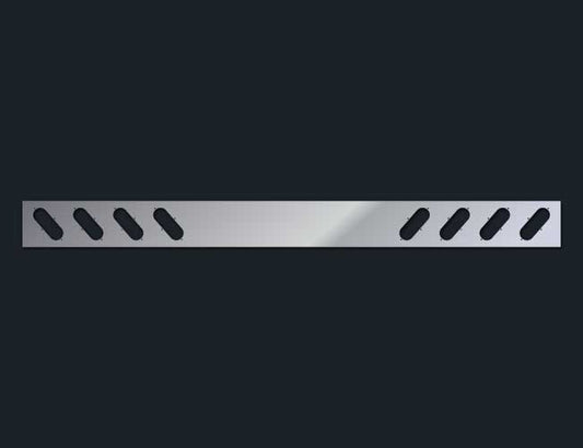 8" REAR LIGHT BAR W/8-OVAL LIGHT HOLES