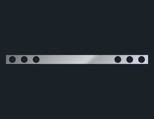 6" REAR LIGHT BAR W/6-4" LIGHT HOLES