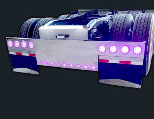 45" PANEL REAR T-BAR W/8-4" & 9-2" ROUND LIGHT HOLES