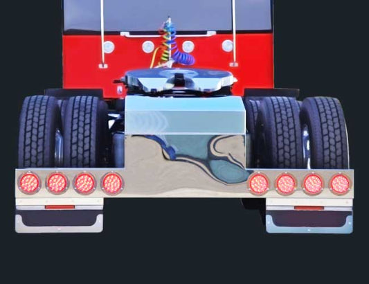 34" PANEL REVERSE REAR T-BAR W/8-4" ROUND LIGHT HOLES