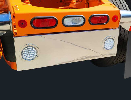 34"x10" REAR PANEL W/2-4" ROUND LIGHT HOLES