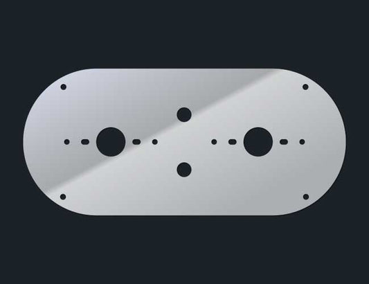 DOOR DOME LIGHT PLATE W/2-WATERMELON LIGHT HOLES