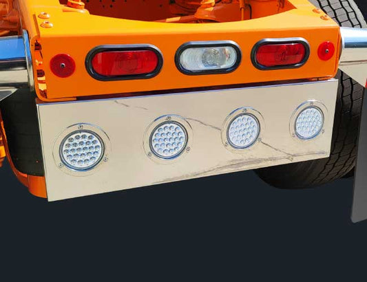 34"x10" REAR PANEL W/4-4" ROUND LIGHT HOLES