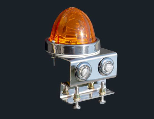 UNDER FRAME DOWNWARD 90 DEGREE LIGHT BRACKET W/1-WATERMELON & 2-3/4" LIGHT HOLES
