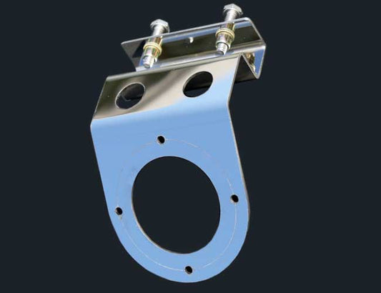 UNDER FRAME DOWNWARD 50 DEGREE LIGHT BRACKET W/1-WATERMELON & 2-3/4" LIGHT HOLES